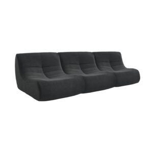wohnli-moebel-suche-M25096881 Wohnli Möbelsuche - 3er-Set Sessel mit strukturiertem Bouclé-Bezug schwarz
