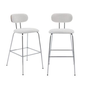 wohnli-moebel-suche-M25096891 Wohnli Möbelsuche - 2er Set Barhocker mit nussbaumfarbenem Holzdekor