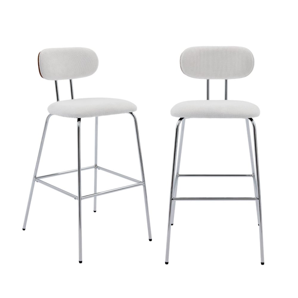 wohnli-moebel-suche-M25096891 Wohnli Möbelsuche - 2er Set Barhocker mit nussbaumfarbenem Holzdekor
