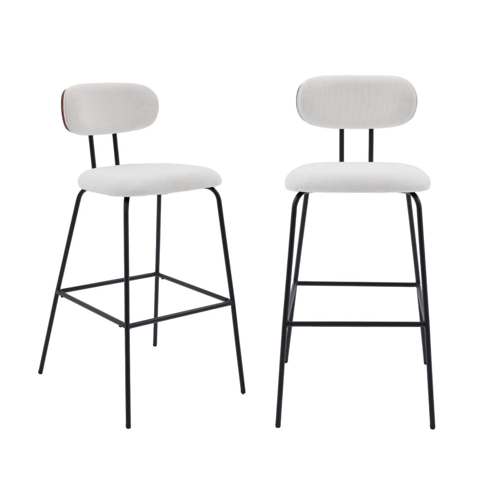 wohnli-moebel-suche-M25096892 Wohnli Möbelsuche - 2er-Set Barhocker nussbaumfarben/weiß/mattschwarz