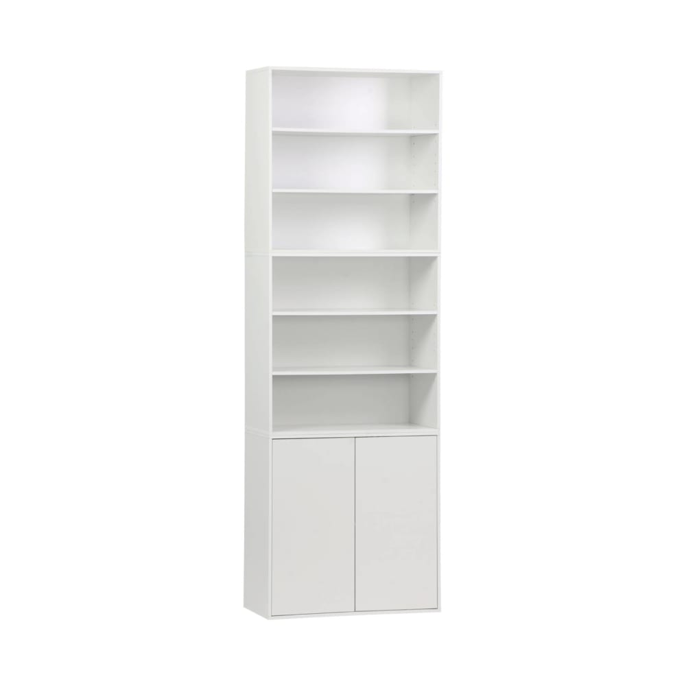 wohnli-moebel-suche-M25097003 Wohnli Möbelsuche - Modulares Regal 3 Elemente Holzdekor weiß