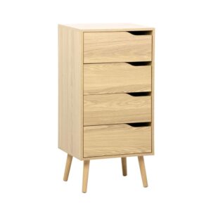 wohnli-moebel-suche-M25097013 Wohnli Möbelsuche - Hochkommode Holzdekor naturfarben 4 Schubladen