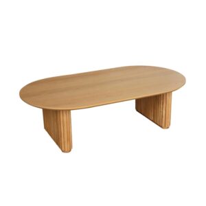 wohnli-moebel-suche-M25097037 Wohnli Möbelsuche - Ovaler Couchtisch Heveaholz und Eichenfurnier naturfarben