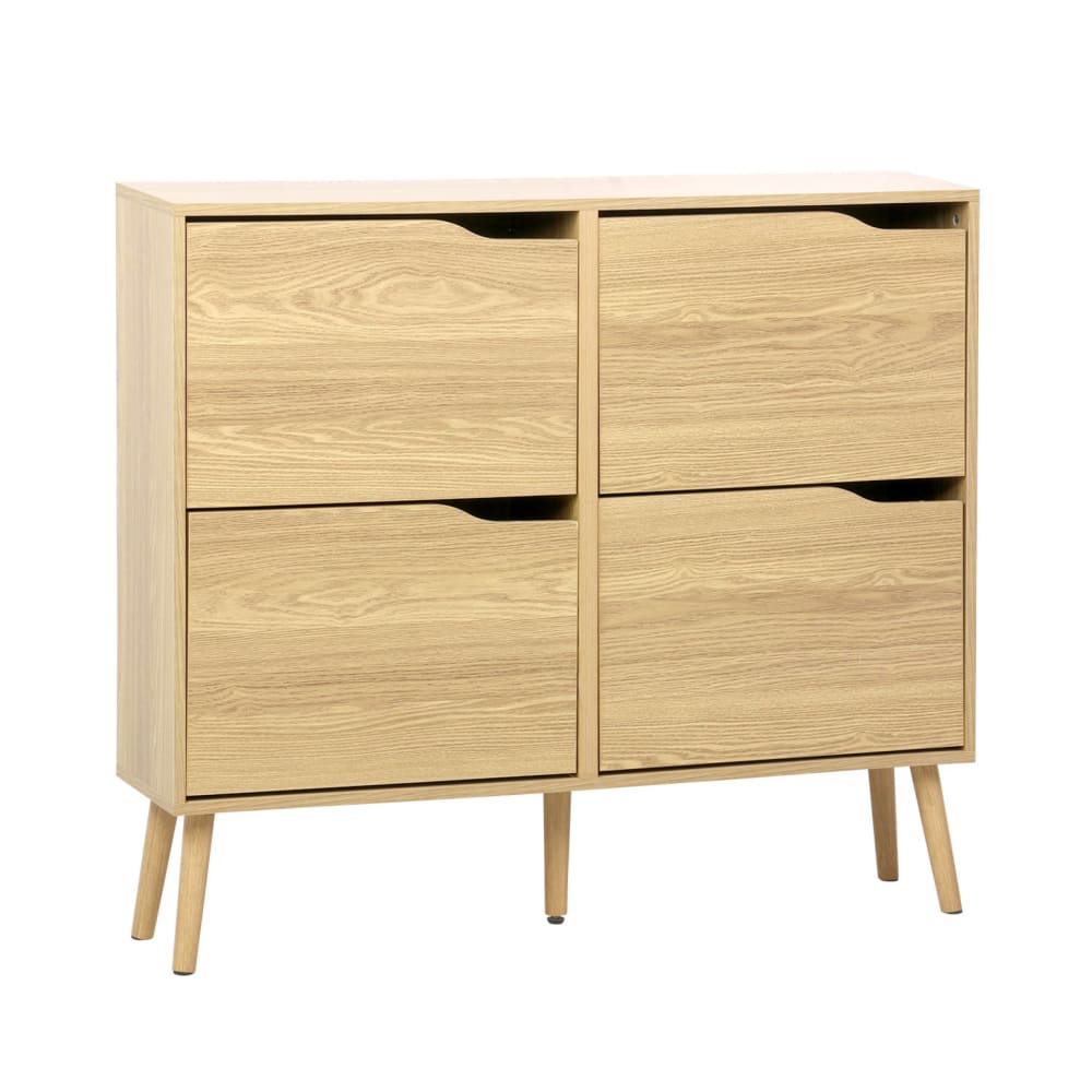 wohnli-moebel-suche-M25097071 Wohnli Möbelsuche - Schuhschrank naturfarbenes Holzdekor Kapazität 16 Paare