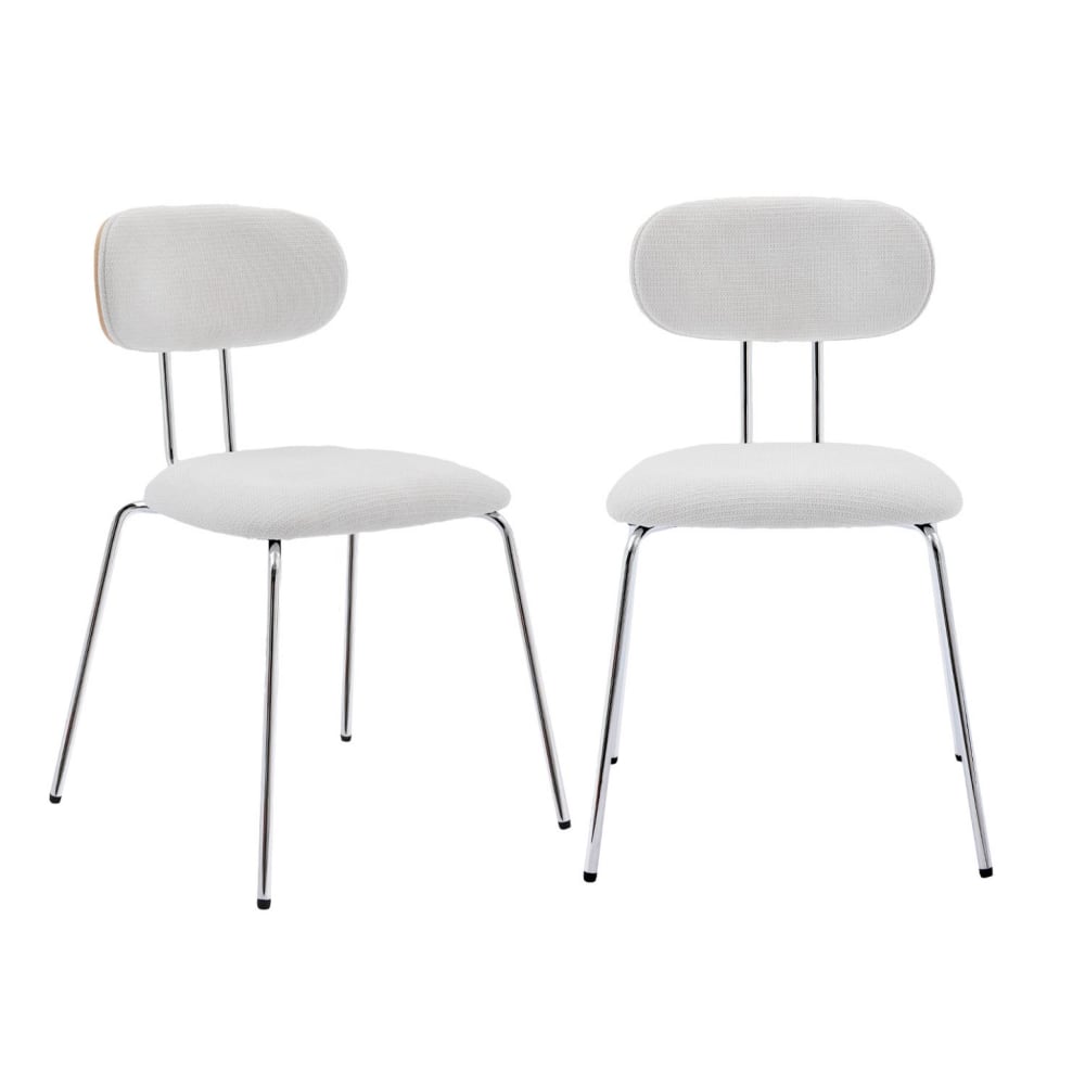 wohnli-moebel-suche-M25097073 Wohnli Möbelsuche - 2er-Set Stühle eichenfarben/weiß/verchromt