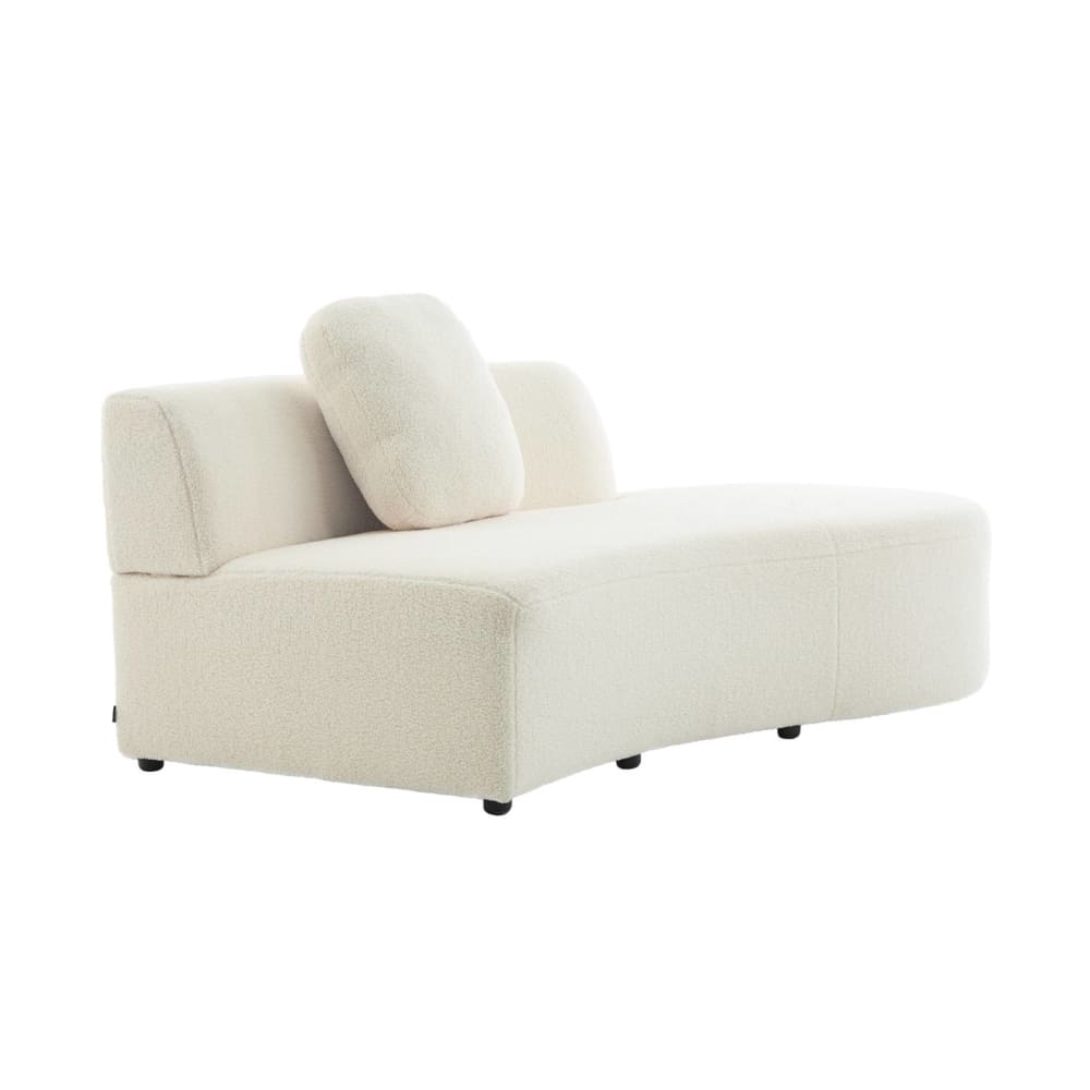 wohnli-moebel-suche-M25097101 Wohnli Möbelsuche - 2-3-Sitzer-Sofa mit Bouclé-Bezug und kleiner Recamiere rechts