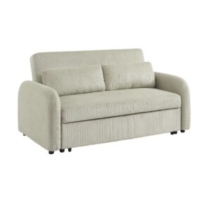 wohnli-moebel-suche-M25097113 Wohnli Möbelsuche - 2-Sitzer Schlafsofa mit Cordbezug in hellgrau