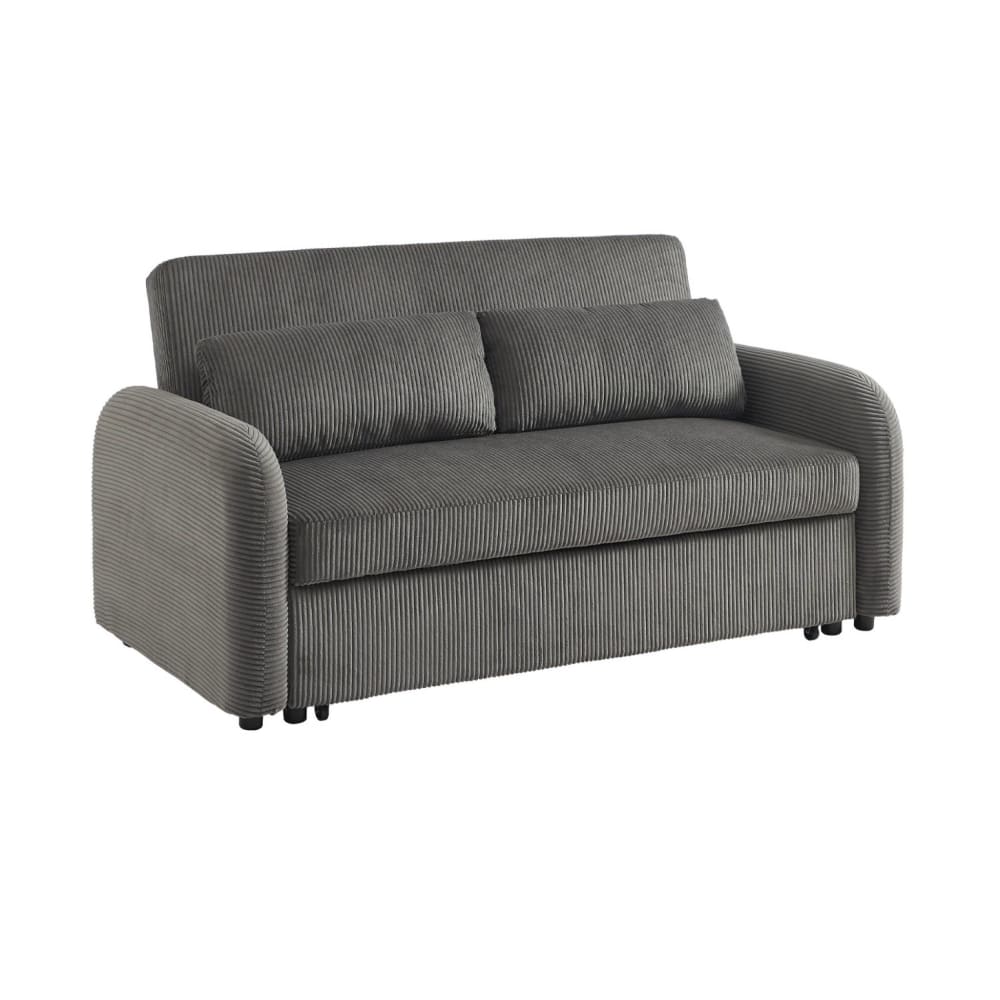 wohnli-moebel-suche-M25097116 Wohnli Möbelsuche - 2-Sitzer Schlafsofa mit Cordbezug in dunkelgrau