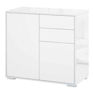 wohnli-moebel-suche-M25097779 Wohnli Möbelsuche - Meuble de rangement avec 2 tiroirs et 2 placards - blanc