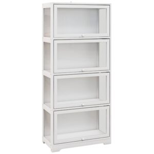 wohnli-moebel-suche-M25097780 Wohnli Möbelsuche - 4-stufige Weiß-MDF-Abbattantvitrine