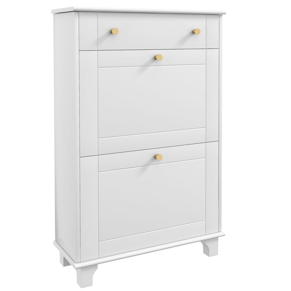 wohnli-moebel-suche-M25099188 Wohnli Möbelsuche - Meuble chaussure entrée étroit avec tiroirs blanc