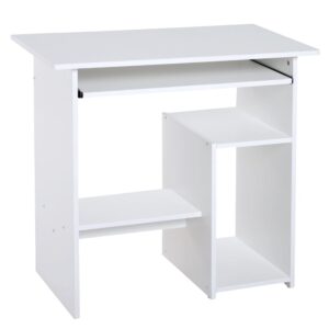 Wohnli Möbelsuche - Bureau d'ordinateur plateau pour clavier panneau de particules blanc