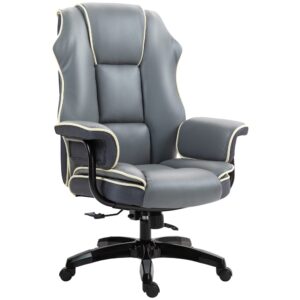 Wohnli Möbelsuche - Chaise de bureau gamer ergonomique pivotante à 360° gris
