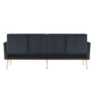 wohnli-moebel-suche-M25100076 Wohnli Möbelsuche - 3-Sitzer-Schlafsofa aus Samt mit verstellbaren Rückenlehnen