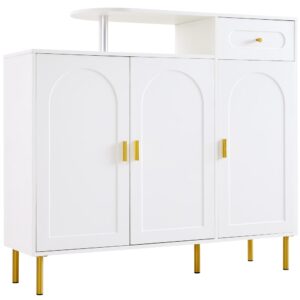 Wohnli Möbelsuche - Sideboard mit 3 geschwungenen Türen und goldene Metallgriffe