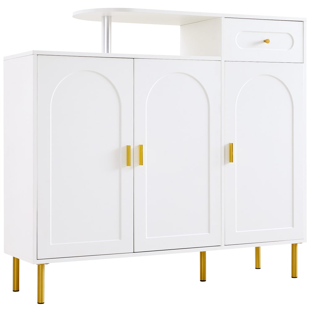 wohnli-moebel-suche-M25100077 Wohnli Möbelsuche - Sideboard mit 3 geschwungenen Türen und goldene Metallgriffe