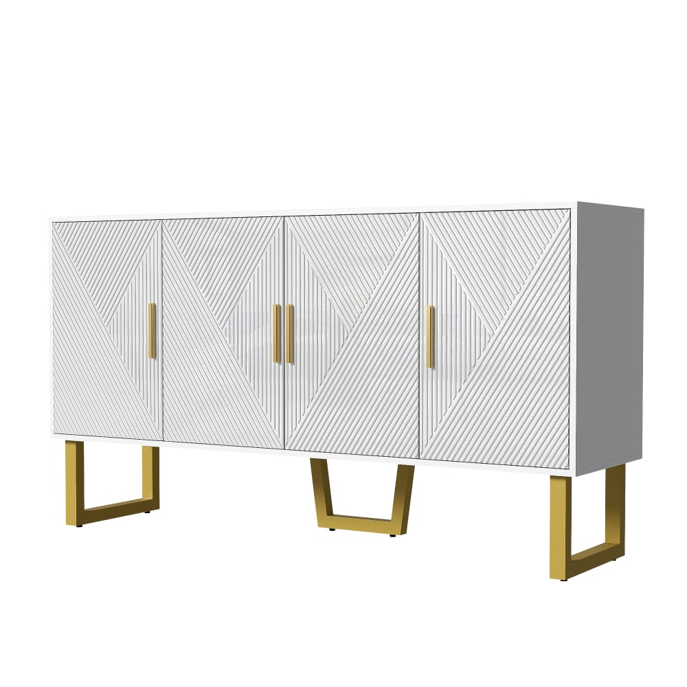 wohnli-moebel-suche-M25100082 Wohnli Möbelsuche - Luxuriöses lackiertes Sideboard mit Strukturtüren