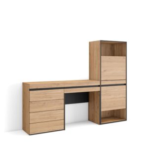 Wohnli Möbelsuche - Schuhschrank Holzeffekt 187x35x145cm Eiche