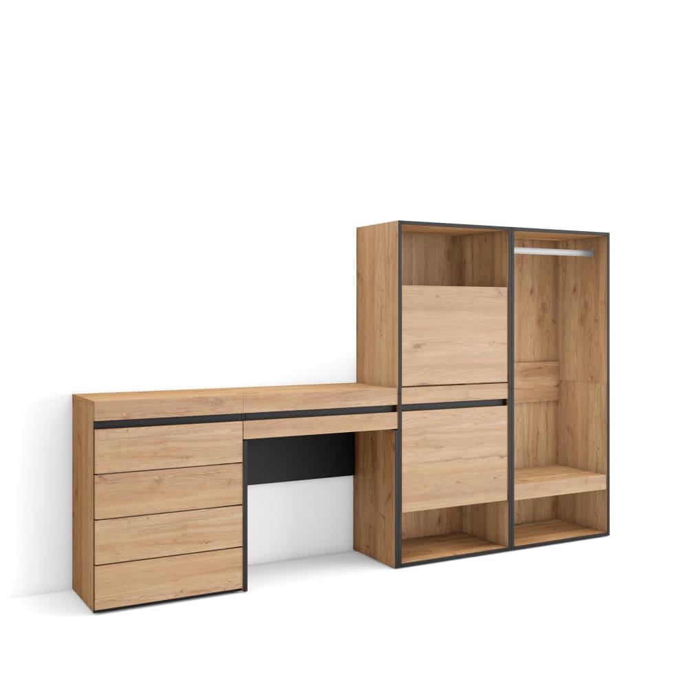 wohnli-moebel-suche-M25100284 Wohnli Möbelsuche - Schuhschrank Holzeffekt 247x35x145cm Eiche