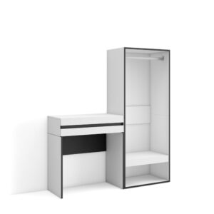 Wohnli Möbelsuche - Flurtisch Holzeffekt 130x35x145cm Weiß