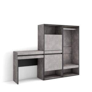 Wohnli Möbelsuche - Flurtisch Holzeffekt 190x35x145cm Zement