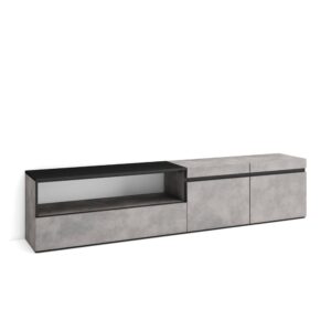 wohnli-moebel-suche-M25100387 Wohnli Möbelsuche - TV-Möbel Holzeffekt 200x35x45cm Zement