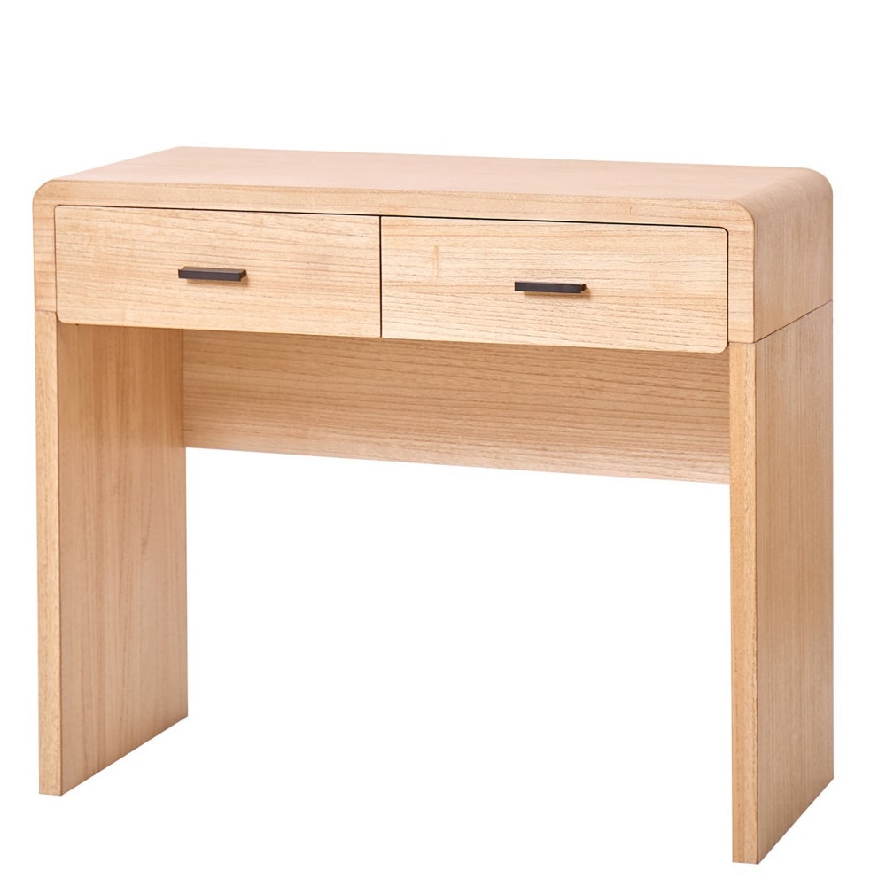 wohnli-moebel-suche-M25100524 Wohnli Möbelsuche - Konsolentisch 2 Schubladen aus Massivholz Braun