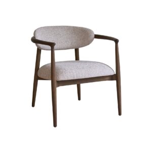 Wohnli Möbelsuche - Sessel aus Massivholz und strukturiertem Stoff