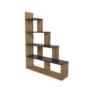 90x120x22cm Spanplatte Schwarz Decorotika Möbel Wohnzimmermöbel Bücherregale