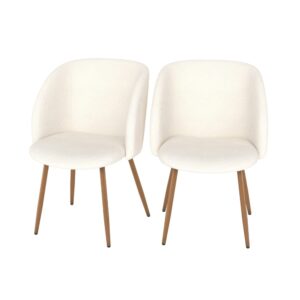wohnli-moebel-suche-M25103095 Wohnli Möbelsuche - Set aus 2 beigen Boucle-Stühlen