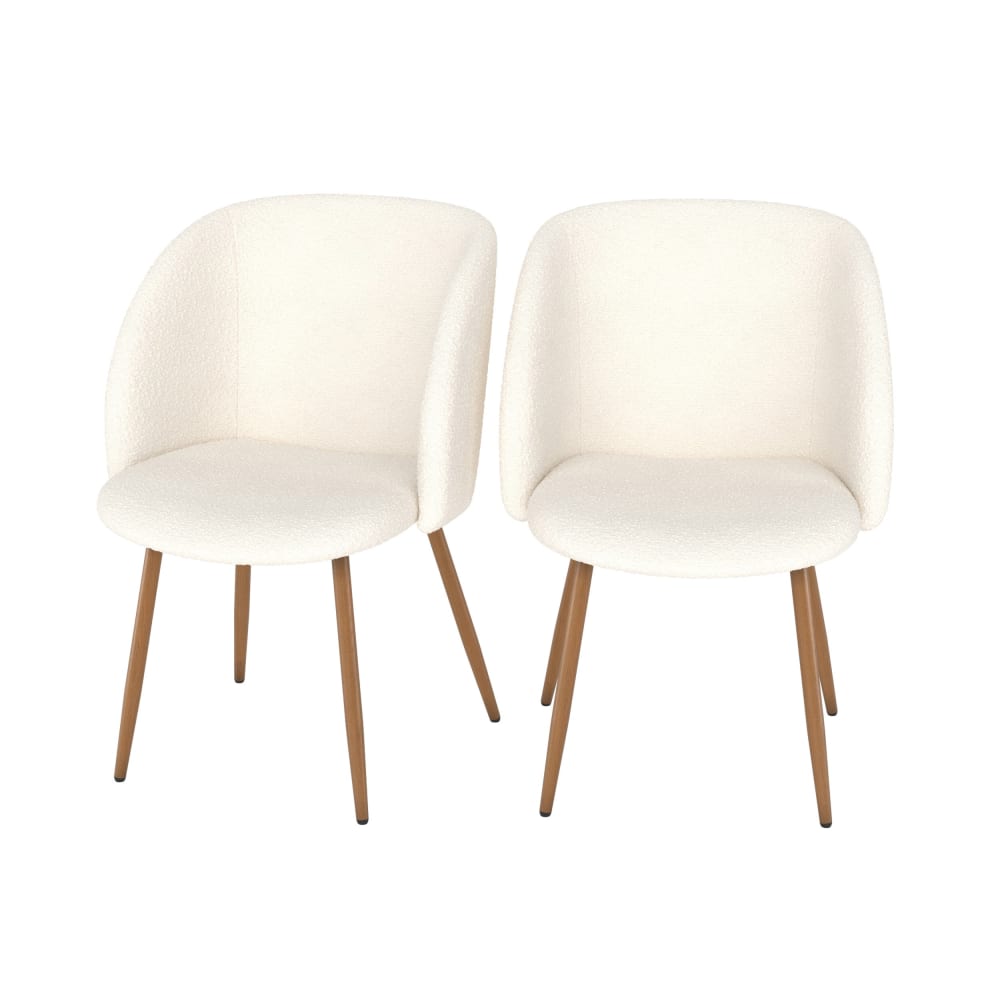 wohnli-moebel-suche-M25103095 Wohnli Möbelsuche - Set aus 2 beigen Boucle-Stühlen