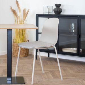 2er Set 50x85x53cm PVC - Polyvinlychlorid Grau House Nordic Möbel Esszimmermöbel Stühle