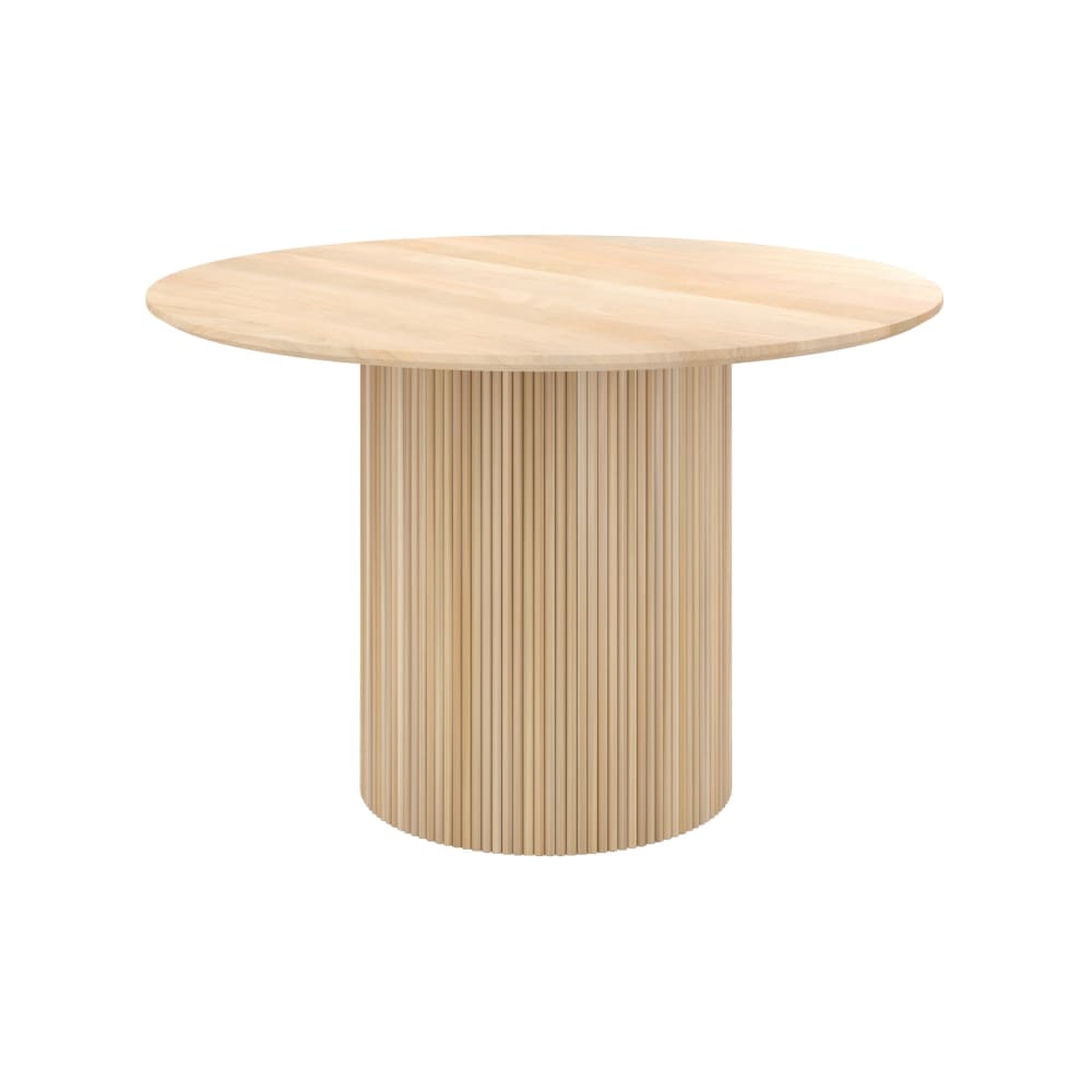 Wohnli Möbelsuche - Runder Tisch für 4 Personen aus Mango-Holz D120 cm
