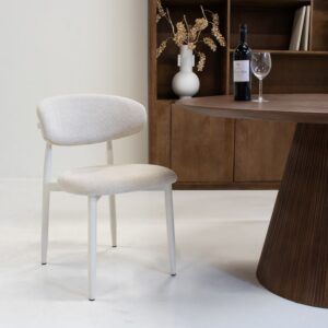 56x77x52cm Polyester Beige Giga Meubel Möbel Esszimmermöbel Stühle