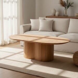 wohnli-moebel-suche-M25103393-1 Ovaler Couchtisch aus Mangoholz 120cm, natur 120x35x70cm Holz Braun Giga Meubel Möbel Wohnzimmermöbel Couchtische