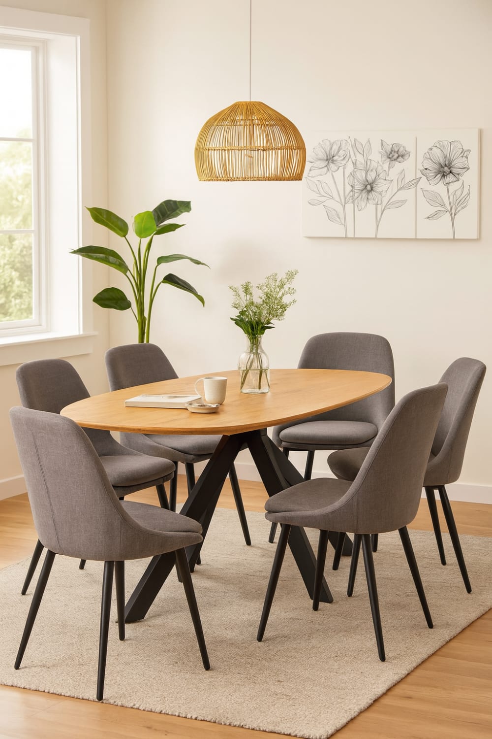 wohnli-moebel-suche-M25103641-1 Esstisch Runa Oval 120cm, natur 80x76x120cm Holz Braun Benoa Möbel Esszimmermöbel Esstische