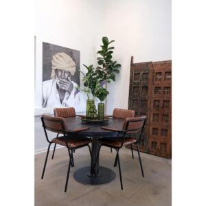 50x78x54cm Metall Braun Trademark Living Möbel Esszimmermöbel Stühle