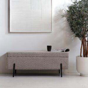 wohnli-moebel-suche-M25103706-1 45x40x110cm Metall Taupe Giga Meubel Möbel Esszimmermöbel Sitzbank und Holzbank