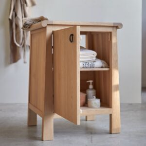 63x83x55cm Holz Beige Tikamoon Möbel Badezimmermöbel Badezimmerschränke