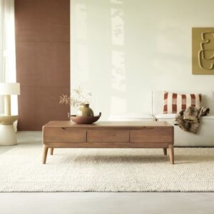 wohnli-moebel-suche-M25105685-1 Couchtisch aus massivem Mangoholz Gabrielle 135x40x60cm Holz Braun Tikamoon Möbel Wohnzimmermöbel Couchtische