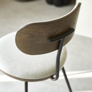 46x81x51cm Stoff Grau Tikamoon Möbel Esszimmermöbel Stühle