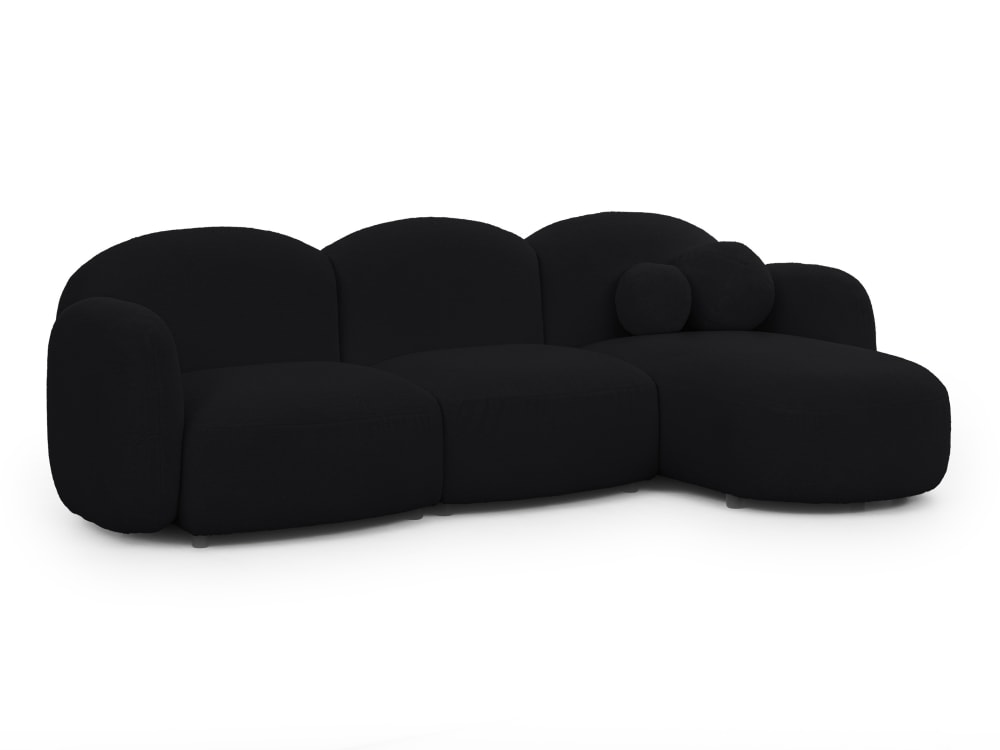 wohnli-moebel-suche-M25105850 Wohnli Möbelsuche - Moderne Ecksofa L-Form aus Bouclé-Stoff mit abgerundetem Design