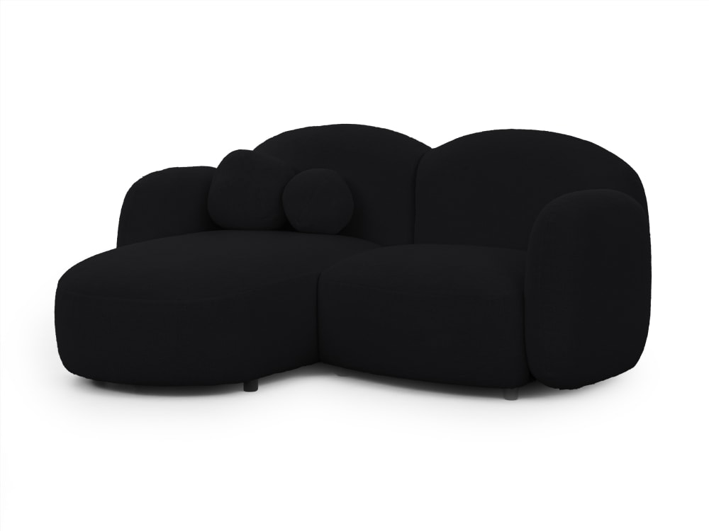 wohnli-moebel-suche-M25105863 Wohnli Möbelsuche - Moderne Ecksofa L-Form aus Bouclé-Stoff mit abgerundetem Design