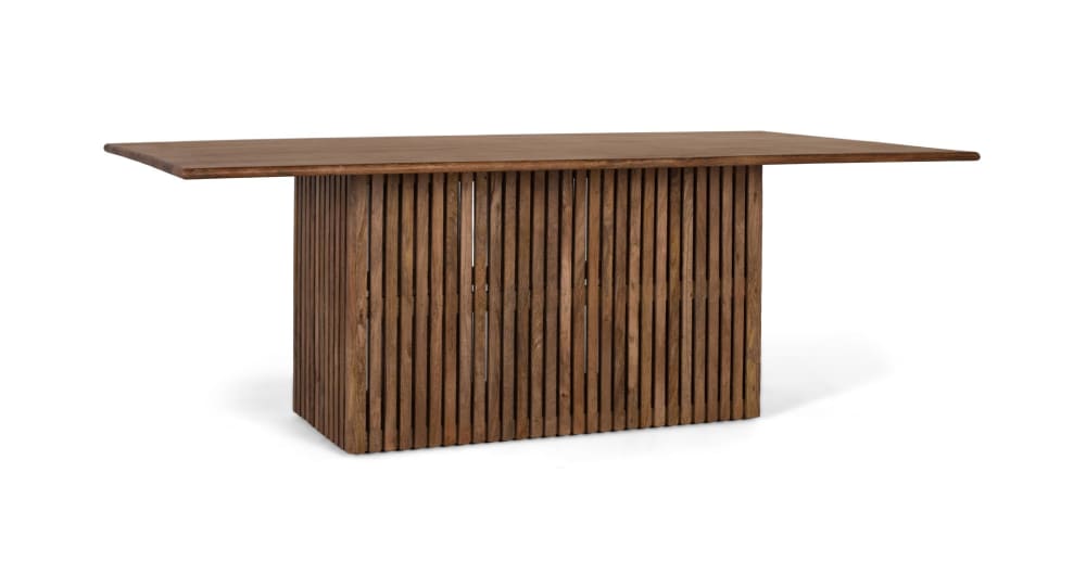 Esstisch aus Mangoholz 220 cm 220x76x110cm Holz Braun GINER Y COLOMER Möbel Esszimmermöbel Esstische