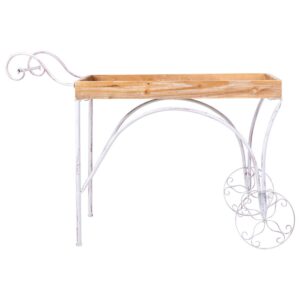 wohnli-moebel-suche-M25106911-1 Display-Wagen 94x44x67 Grau 94x67x44cm Holz Grau Wanderlust deco Möbel Wohnzimmermöbel Regale
