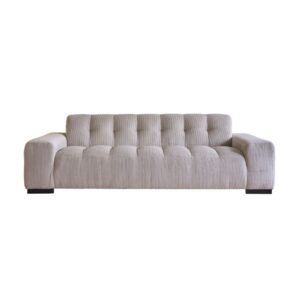 Wohnli Möbelsuche - Gerades 4-Sitzer-Sofa aus naturfarbenem Cord