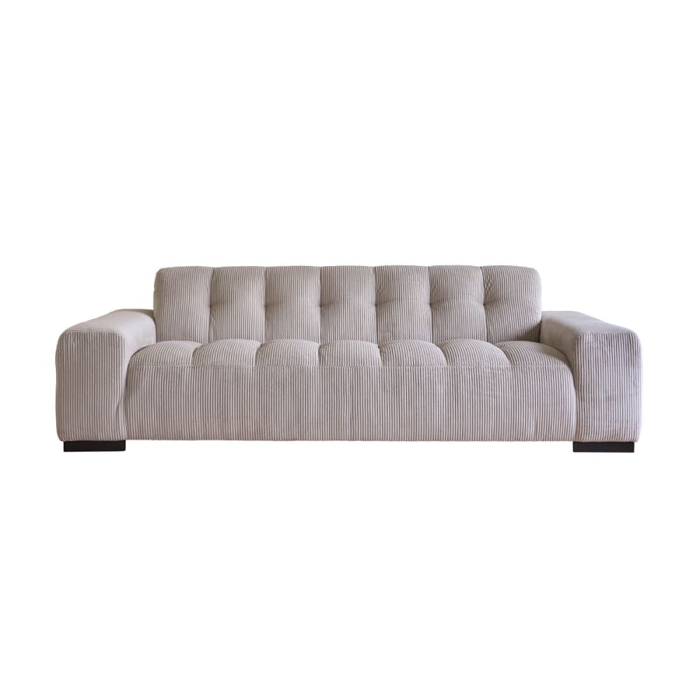 wohnli-moebel-suche-M25107326 Wohnli Möbelsuche - Gerades 4-Sitzer-Sofa aus naturfarbenem Cord