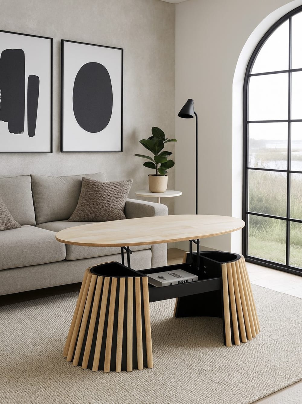 hochklappbar  L120 cm