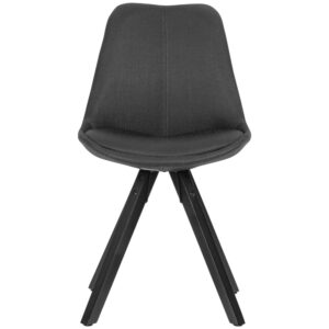 wohnli-moebel-suche-M25107589-1 2er Set Esszimmerstuhl skandinavisches Design aus Stoff Grau 49x87x52cm Stoff Grau FineBuy Möbel Esszimmermöbel Stühle