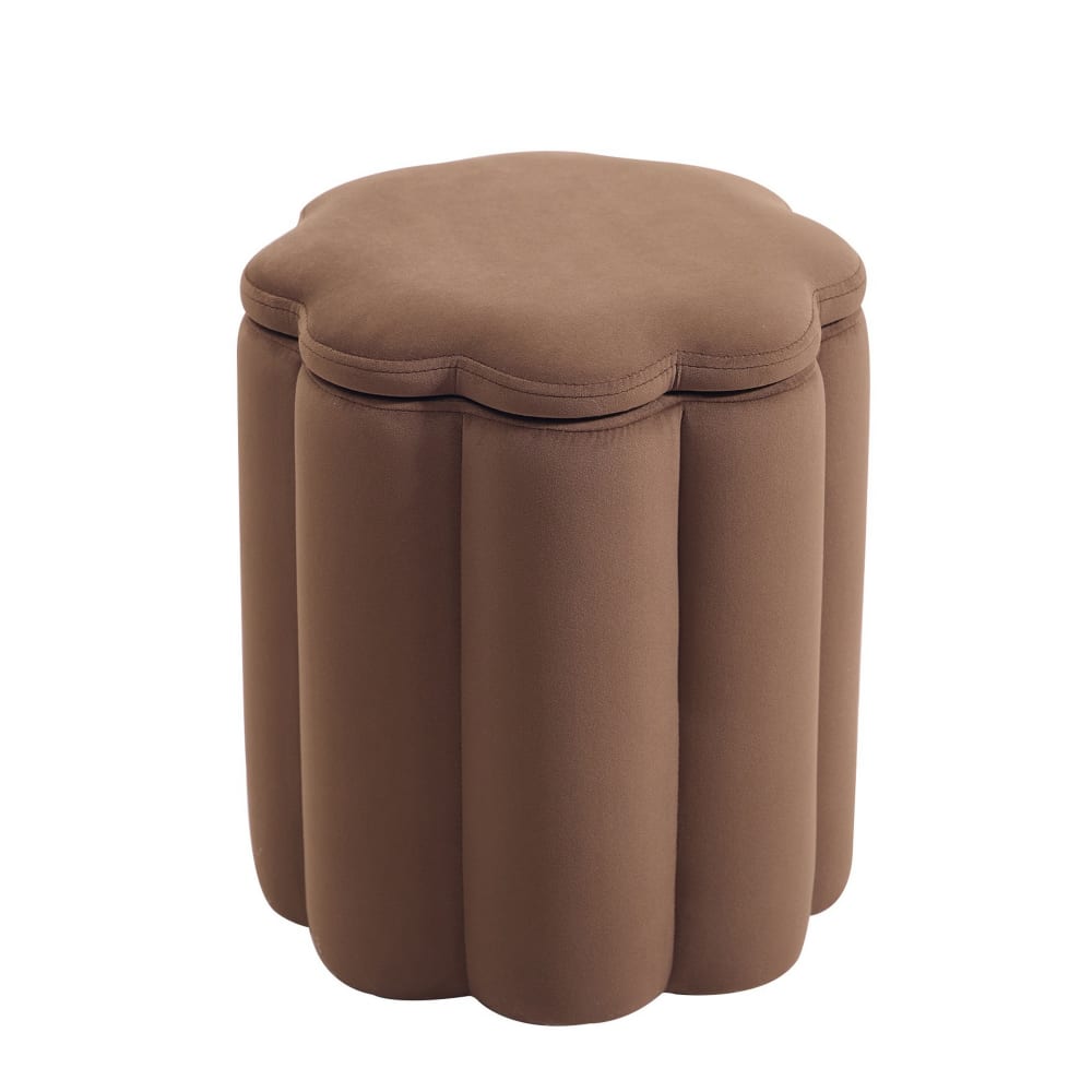 Wohnli Möbelsuche - Samthocker Braun